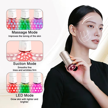 3-in-1 Facial Sculpting Vacuum & EMS Microcurrent Rejuvenator