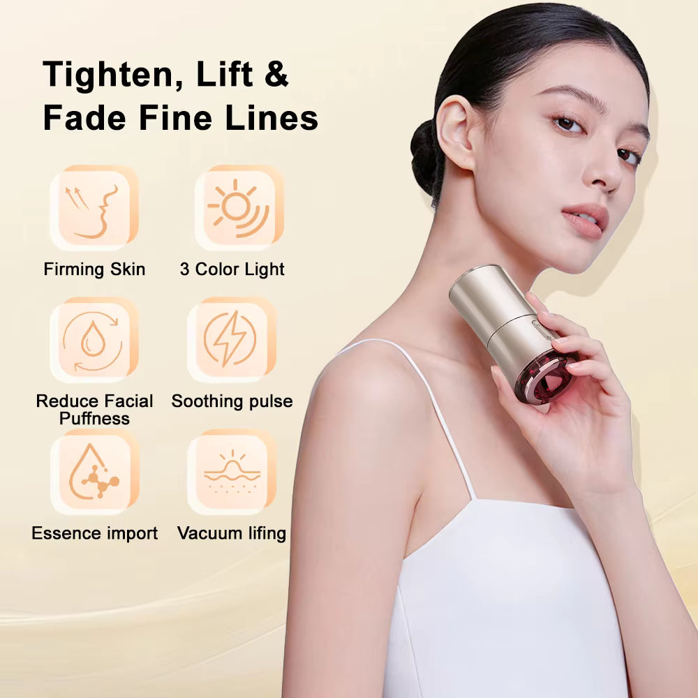 3-in-1 Facial Sculpting Vacuum & EMS Microcurrent Rejuvenator