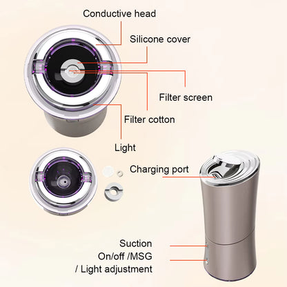 3-in-1 Facial Sculpting Vacuum & EMS Microcurrent Rejuvenator